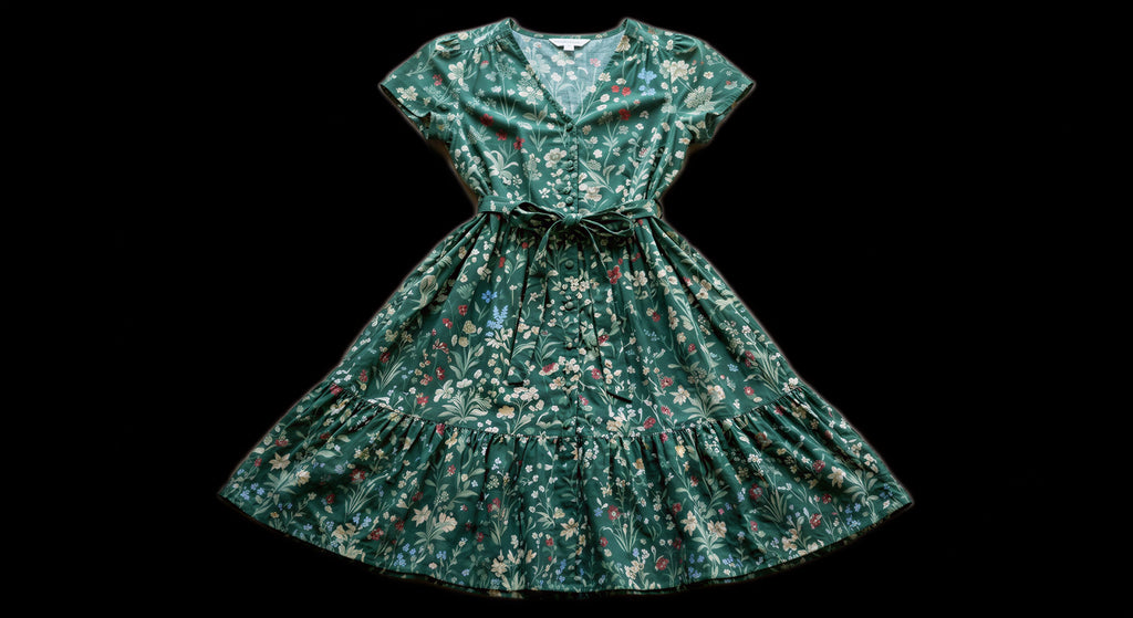 Generated by Modelfy for Green Dress